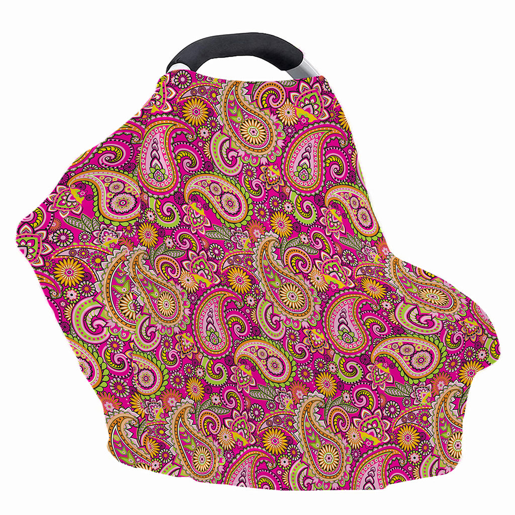Retro Paisley Pattern Print Baby Seat Cover