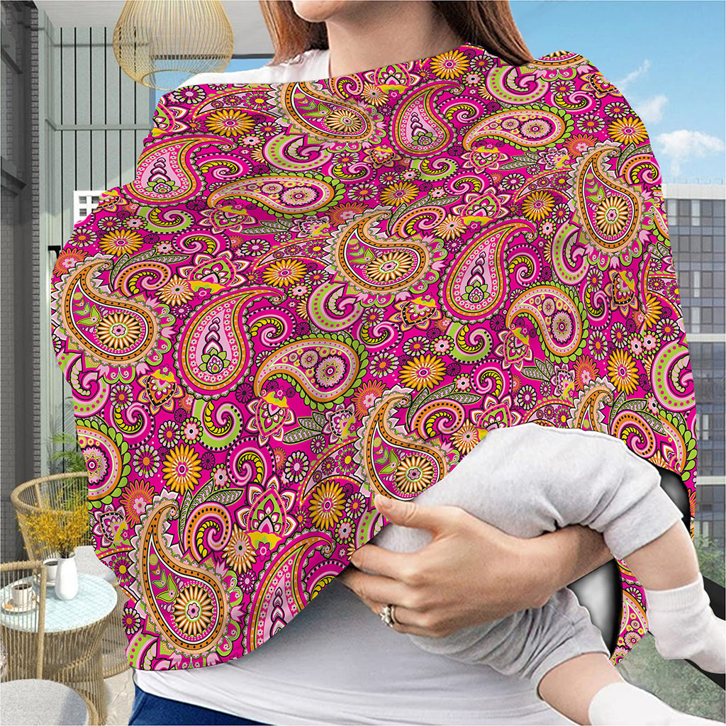 Retro Paisley Pattern Print Baby Seat Cover