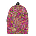 Retro Paisley Pattern Print School Backpack