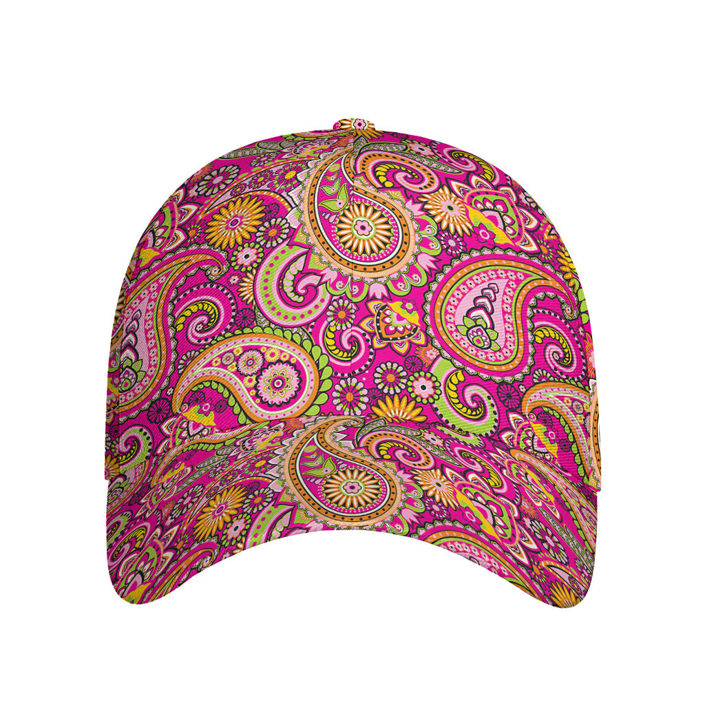 Retro Paisley Pattern Print Baseball Cap