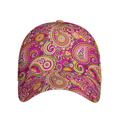 Retro Paisley Pattern Print Baseball Cap
