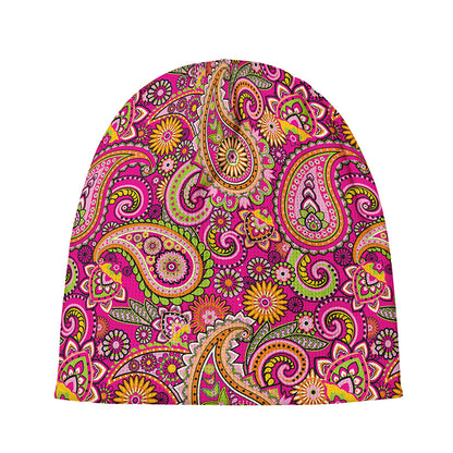 Retro Paisley Pattern Print Beanie