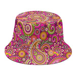 Retro Paisley Pattern Print Bucket Hat