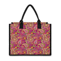 Retro Paisley Pattern Print Canvas Tote Bag