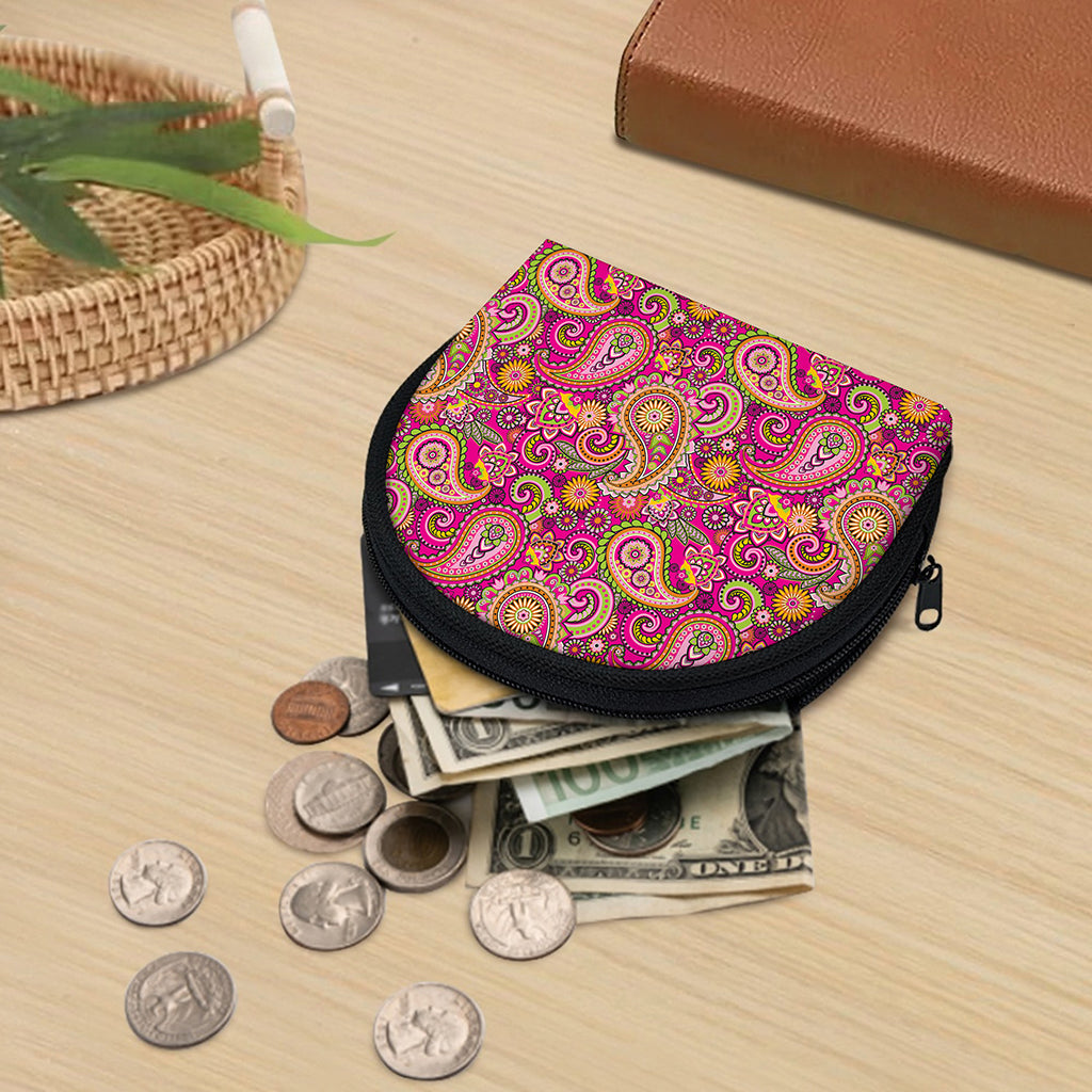 Retro Paisley Pattern Print Coin Purse