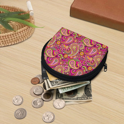 Retro Paisley Pattern Print Coin Purse