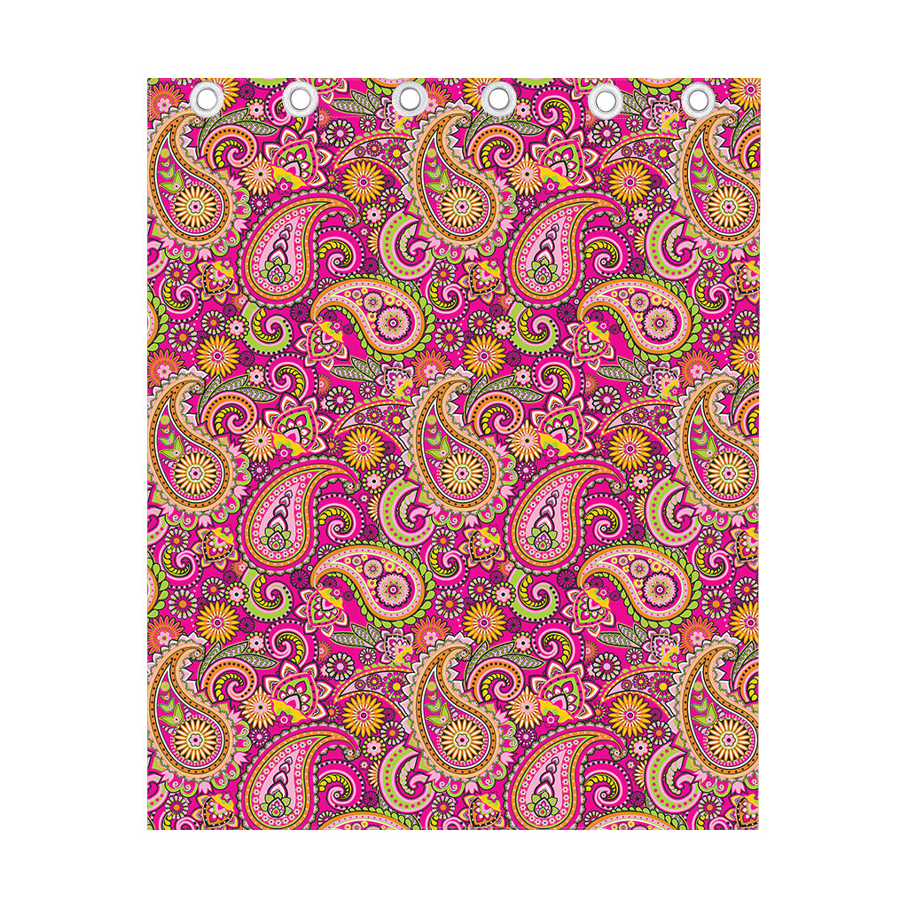 Retro Paisley Pattern Print Curtain