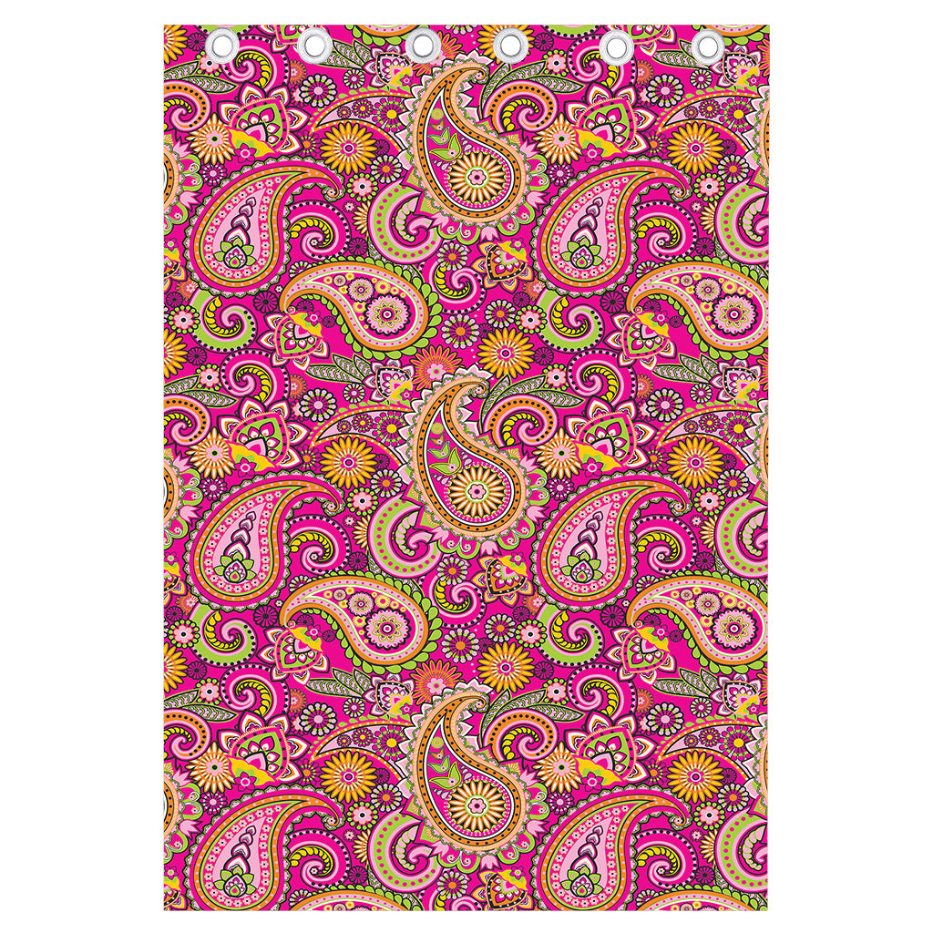 Retro Paisley Pattern Print Curtain