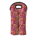 Retro Paisley Pattern Print Double Neoprene Wine Tote