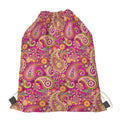 Retro Paisley Pattern Print Drawstring Bag