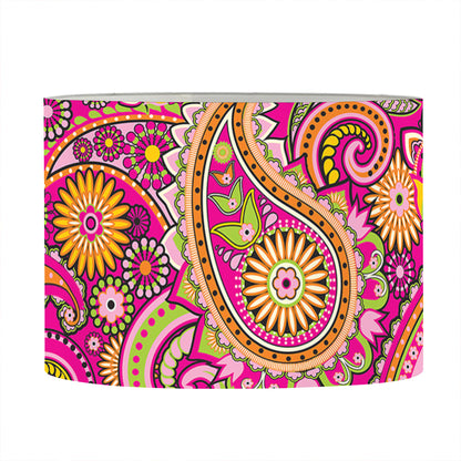 Retro Paisley Pattern Print Drum Lamp Shade