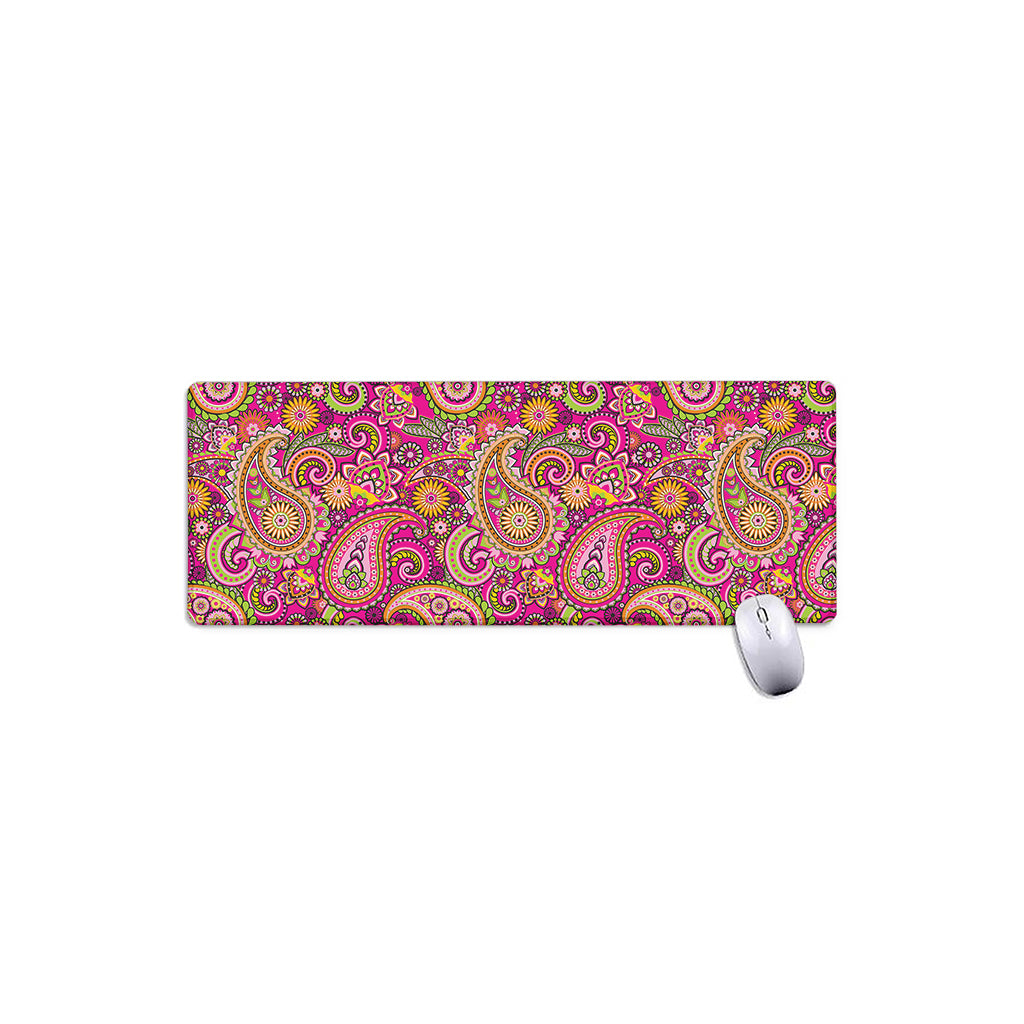 Retro Paisley Pattern Print Extended Mouse Pad