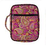 Retro Paisley Pattern Print Front Pocket Bible Bag