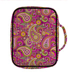 Retro Paisley Pattern Print Front Pocket Bible Bag