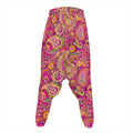 Retro Paisley Pattern Print Hammer Pants