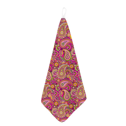 Retro Paisley Pattern Print Hand Towel
