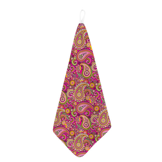 Retro Paisley Pattern Print Hand Towel
