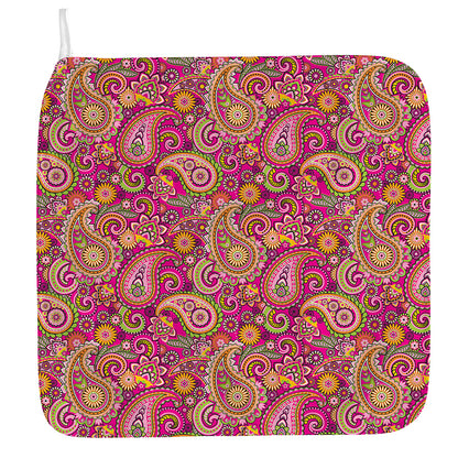 Retro Paisley Pattern Print Hand Towel