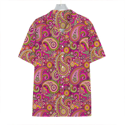 Retro Paisley Pattern Print Hawaiian Shirt