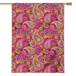 Retro Paisley Pattern Print House Flag