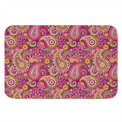 Retro Paisley Pattern Print Indoor Door Mat