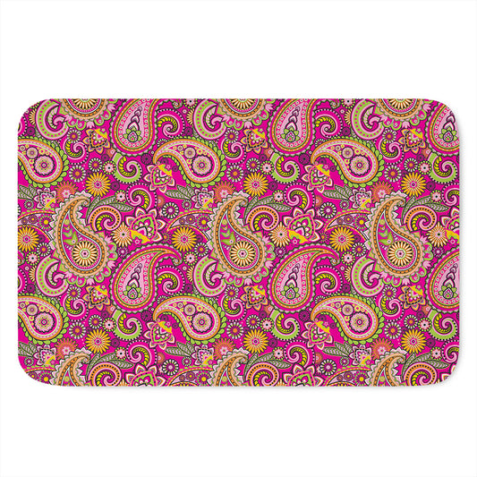 Retro Paisley Pattern Print Indoor Door Mat