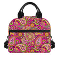 Retro Paisley Pattern Print Insulated Lunch Bag