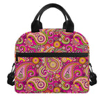 Retro Paisley Pattern Print Insulated Lunch Bag
