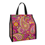 Retro Paisley Pattern Print Insulated Lunch Tote