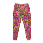 Retro Paisley Pattern Print Jogger Pants