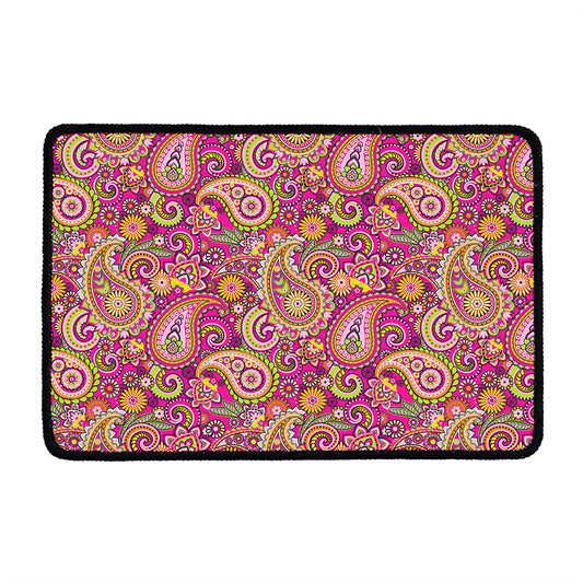 Retro Paisley Pattern Print Kitchen Mat