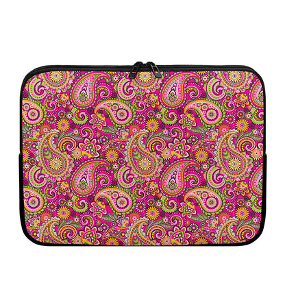 Retro Paisley Pattern Print Laptop Sleeve