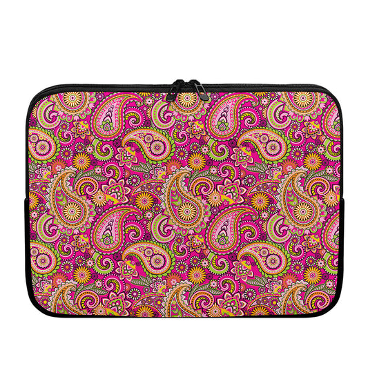 Retro Paisley Pattern Print Laptop Sleeve