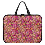 Retro Paisley Pattern Print Laptop Sleeve With Handle