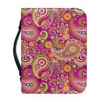 Retro Paisley Pattern Print Leather Bible Cover