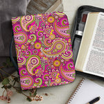 Retro Paisley Pattern Print Leather Bible Cover