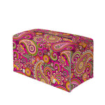 Retro Paisley Pattern Print Leather Tissue Box Cover