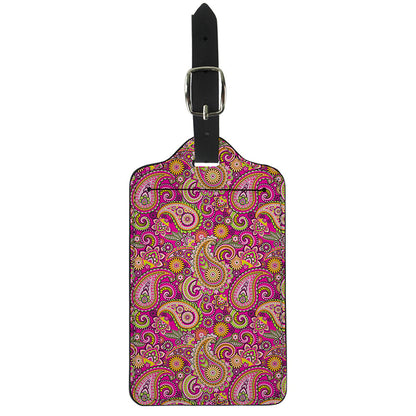 Retro Paisley Pattern Print Luggage Tag