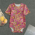 Retro Paisley Pattern Print Men's Bodysuit