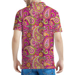Retro Paisley Pattern Print Men's Polo Shirt