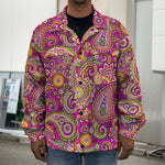 Retro Paisley Pattern Print Men's Shirt Jacket