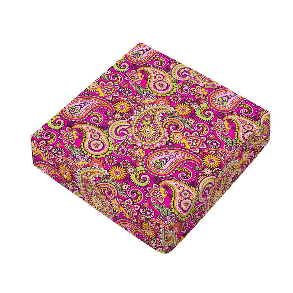 Retro Paisley Pattern Print Outdoor Seat Cushion Cover