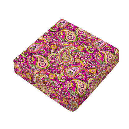 Retro Paisley Pattern Print Outdoor Seat Cushion Cover