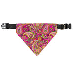Retro Paisley Pattern Print Over The Collar Dog Bandana