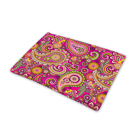 Retro Paisley Pattern Print Pet Cooling Mat Cover