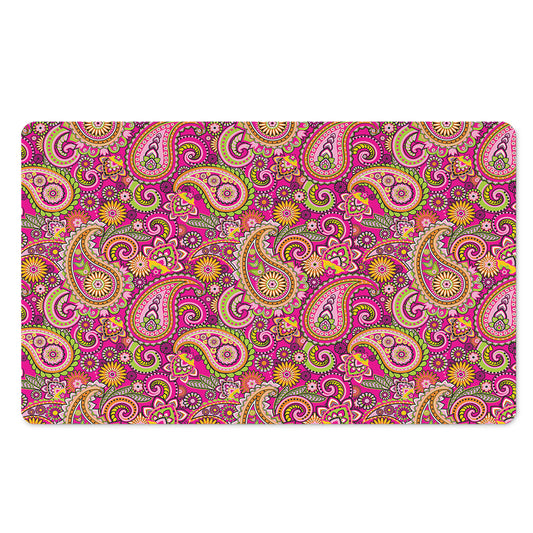 Retro Paisley Pattern Print Polyester Doormat