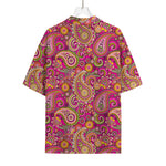 Retro Paisley Pattern Print Rayon Hawaiian Shirt