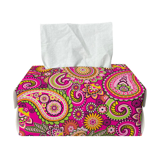 Retro Paisley Pattern Print Rectangle Tissue Box Cover