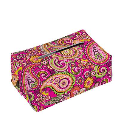 Retro Paisley Pattern Print Rectangle Tissue Box Cover