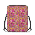 Retro Paisley Pattern Print Rectangular Crossbody Bag